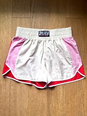 River Island Pink, Red & Cream Sport Shorts NWT - Size M